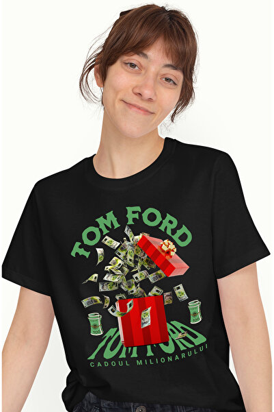 StoryGift Romania Tricou Femei Tom Ford - Cadoul Milionarului, Cu Imprimeu Pe...