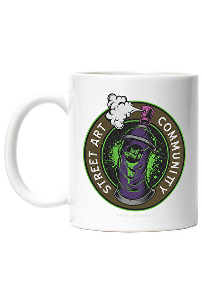 StoryGift Romania Cana Cu Mesaj In Engleza Street Art Community, Grafitti, Sp...