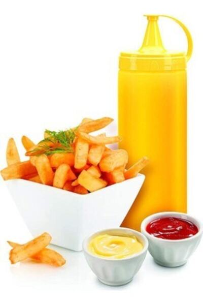 Paşabahçe 2 Adet Yağdanlık Sos Ve Sirkelik 750 ml Kapaklı Sos Şişesi ( Sarı R...