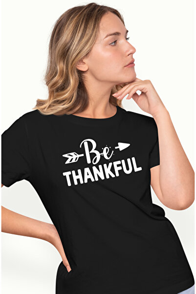 StoryGift Romania Tricou Femei Cu Un Mesaj Care Te Indeamna Sa Fii Multumitor...