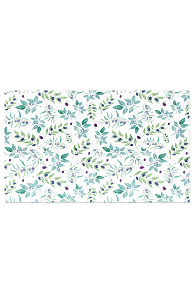 StoryGift Romania Tablou Canvas Frunze Verzi Pe Fundal Alb - Un Model Simplu ...