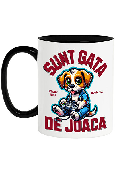 StoryGift Romania Cana Cu Caine Cu Maneta Jocuri Video Text Sunt Gata De Joac...