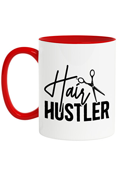 StoryGift Romania Cana Cu O Foarfeca Pentru Frizeri Cu Mesajul "hair Hustler"...