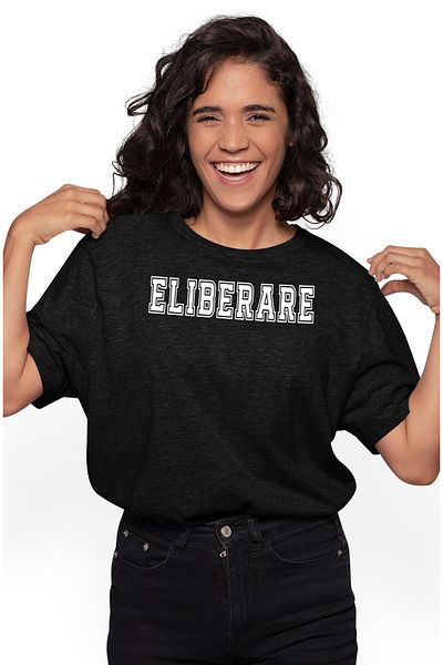 StoryGift Romania Tricou Femei Eliberare, Mesaj Motivational, Text Inspirational, Self Care, Cu I Blk_l