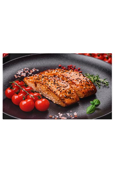 StoryGift Romania Tablou Canvas: Peste Gratar, Mancare Sanatoasa - Fillet, Seafood, Delicious