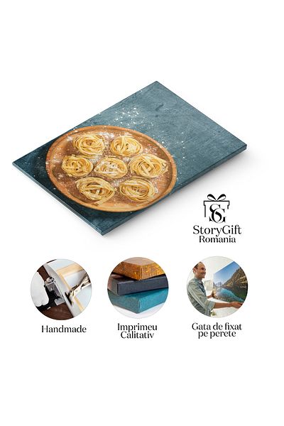 StoryGift Romania Tablou Canvas: Arome Si Texturi Italiene: Pastele Uscate Si Deliciile Culorilor