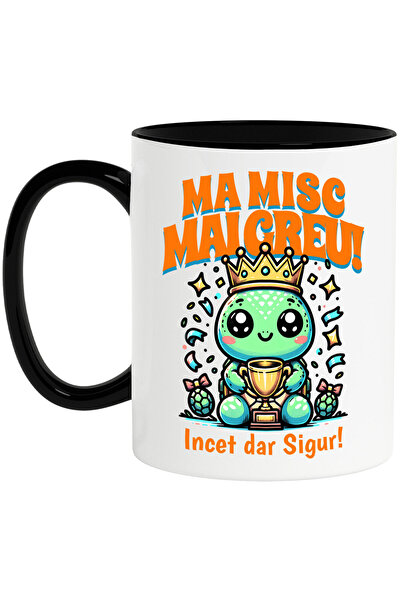 StoryGift Romania Cana Cu Broasca Testoasa Cu Coroana Regeasca Si Trofeu Text...