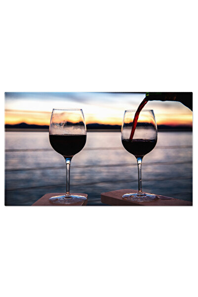 StoryGift Romania Tablou Canvas: Vin La Inaltime - Apus Langa Lac