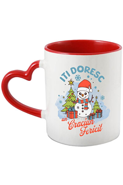 StoryGift Romania Cana Cu Om De Zapada Vesel Cu Caciual Mos Craciun Text Iti ...