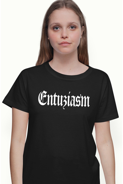 StoryGift Romania Tricou Femei Entuziasm, Mesaj Motivational, Cuvant, Text Inspirational, Self Car Blk_l