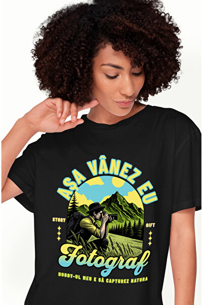 StoryGift Romania Tricou Femei Fotograf Printre Muti Asa Vanez Eu Aventura Cu...