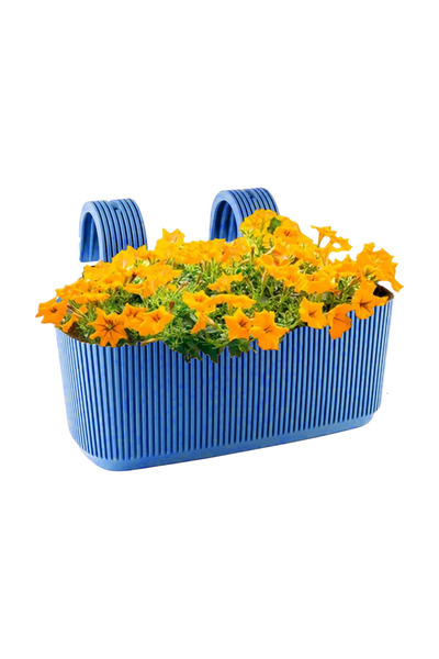 TEMMUZ HOME 1 Adet Pera Askılı Saksı 3,2 Litre 29cm Plastik Bahçe Balkon Çit Küpeşte Çiçek Saksısı