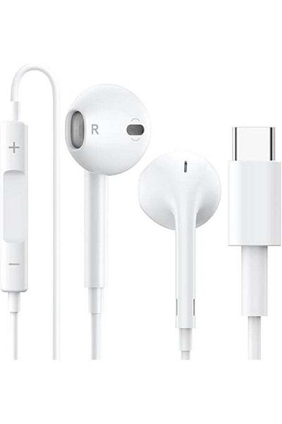 Generic Type C Wired In-Ear Headphones/Handsfree/Earphones With Mic White