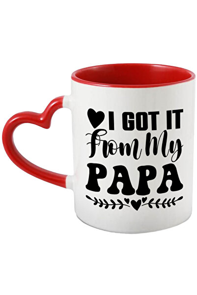 StoryGift Romania Cana Cu Mesaj Recunoscator In Engleza "i Got It From My Pap...