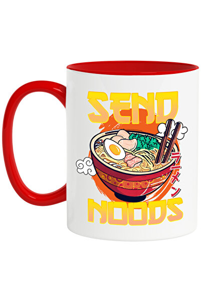 StoryGift Romania Cana Cu Mesajul "send Noods", Ilustratie, Mancare, Supa, Ja...