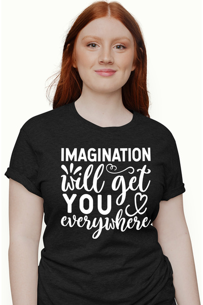 StoryGift Romania Tricou Femei Cu Mesaj Din Care Reiese Ca Imaginatia Te Poat...
