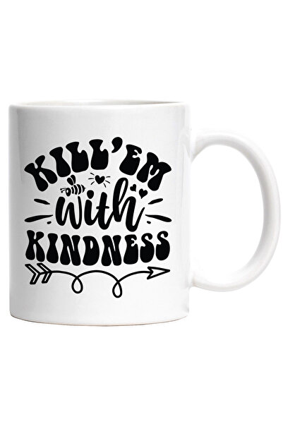 StoryGift Romania Cana Cu O Albina Si Inimioare Cu Textul "uc*de-i Cu Bunatat...