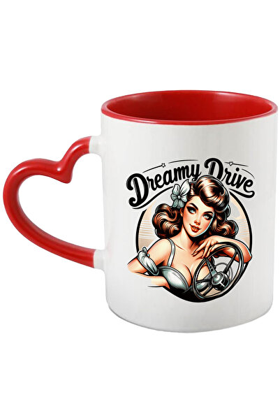 StoryGift Romania Cana Cu Mesajul "dreamy Drive", Ilustratie, Stil Retro, Vec...