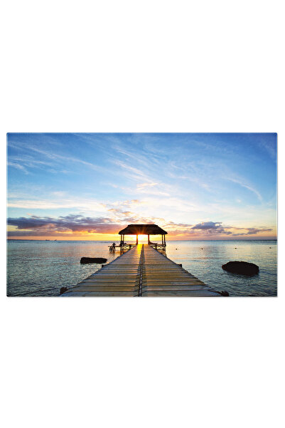 StoryGift Romania Tablou Canvas Apus In Mauritius, Plaja, Calm, Coasta, Desti...