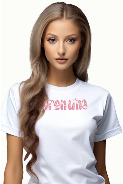 StoryGift Romania Tricou Femei Cu Numele Florentina, Flori, Colorat, Roz, Dra...