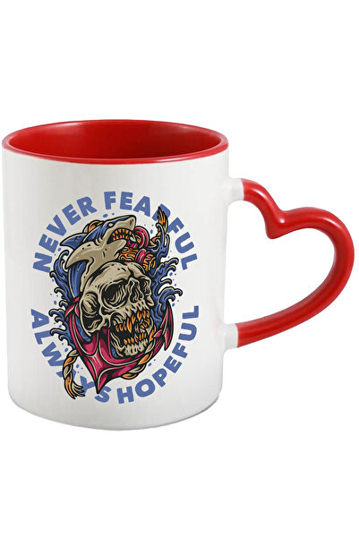 StoryGift Romania Cana Cu Mesaj In Engleza Never Fearful Always Hopeful, Cran...