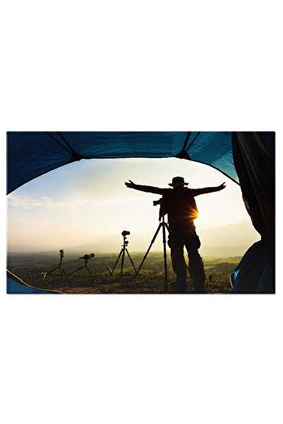 StoryGift Romania Tablou Canvas Lac Si Munti Intr-un Vallis Canadian La Rasar...