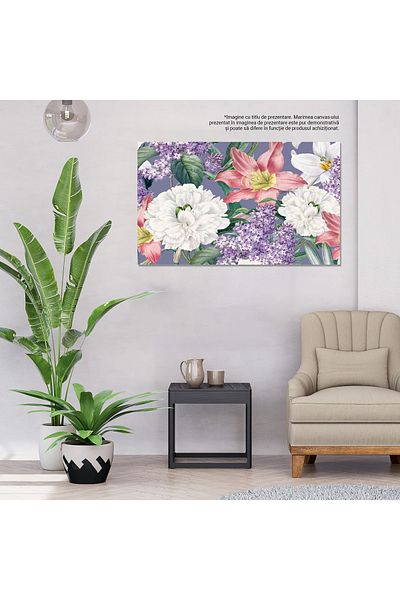 StoryGift Romania Tablou Canvas: Flori De Diversitate - Ilustratie Decorativa