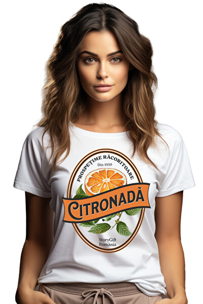 StoryGift Romania Tricou Femei Citronada Naturala - Prospetime Racoritoare Li...