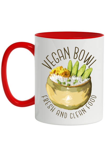 StoryGift Romania Cana Cu Mesaj In Engleza Vegan Bowl Fresh And Clean Food, O...