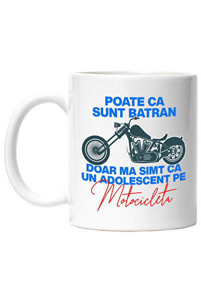 StoryGift Romania Cana Cu Motocicleta Vintige Clasica Pasiune Iubire Hobby Me...