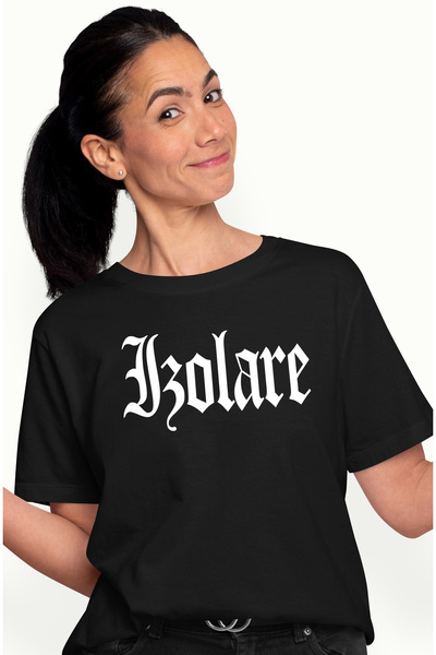 StoryGift Romania Tricou Femei Izolare, Mesaj Motivational, Cuvant, Text Insp...