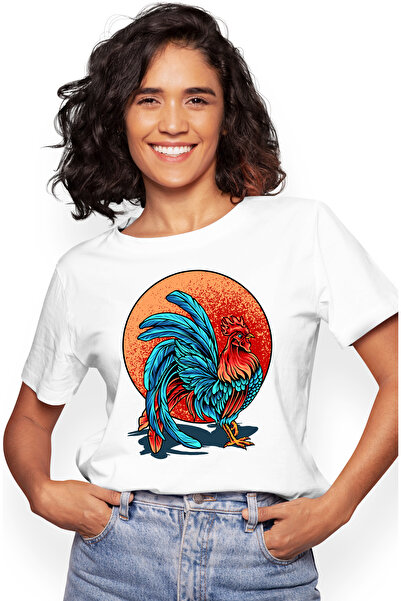 StoryGift Romania Tricou Femei Cu Cocos, Pene, Soare, Umbra, Vopsea, Pasare, ...