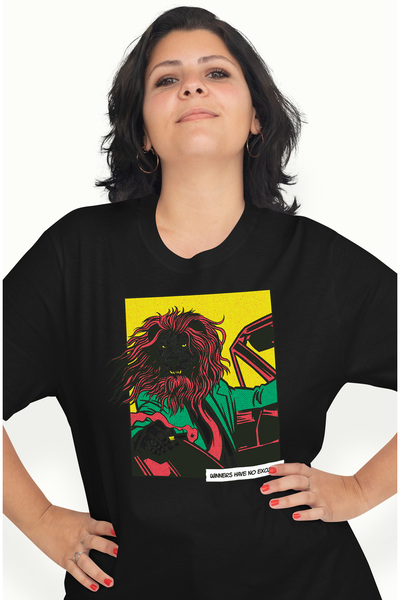 StoryGift Romania Tricou Femei Personalizata Leu Conducand O Masina Cu Mesaju...