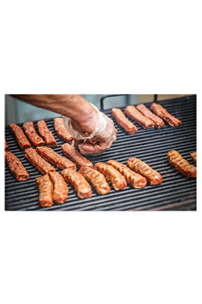 StoryGift Romania Tablou Canvas Rulouri De Carne Tocata De Porc Mici Mancare Gustoasa Si Satioasa, Preparata La G