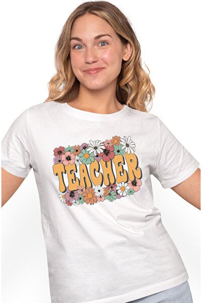 StoryGift Romania Tricou Femei Cu Mesajul "teacher", Ilustratie, Scoala, Elev...