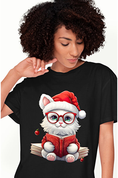 StoryGift Romania Tricou Femei Cu O Pisica Alba Vesela, Tine O Carte, Ilustra...