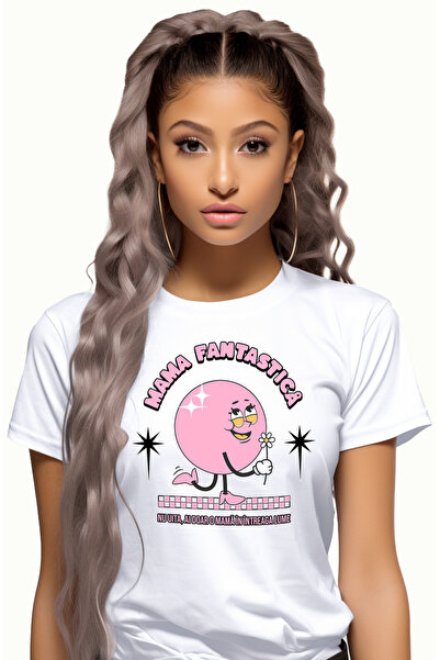 StoryGift Romania Tricou Femei Mama Fantastica! Nu Uita Ai Doar O Mama Cu Imprimeu Pe Fata, 100% B Wht_l