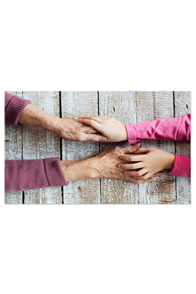 StoryGift Romania Tablou Canvas: Generatii: Mana Batranei Si A Nepoatei