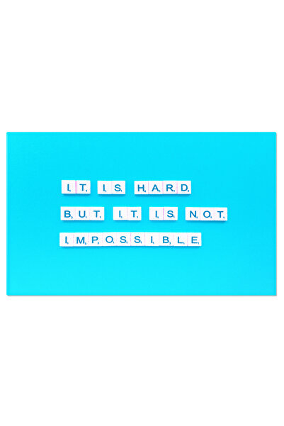 StoryGift Romania Tablou Canvas: Mesaj Motivational - Depasirea Obstacolelor