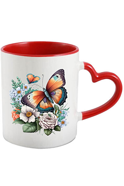 StoryGift Romania Cana Cu 2 Fluturasi In Natura | Ilustratie | Floricele | Pl...