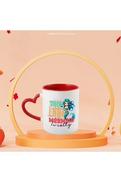 StoryGift Romania Mug with the message "This little mermaid is salty", summer, vacation, relaxation, leave, With ,STG