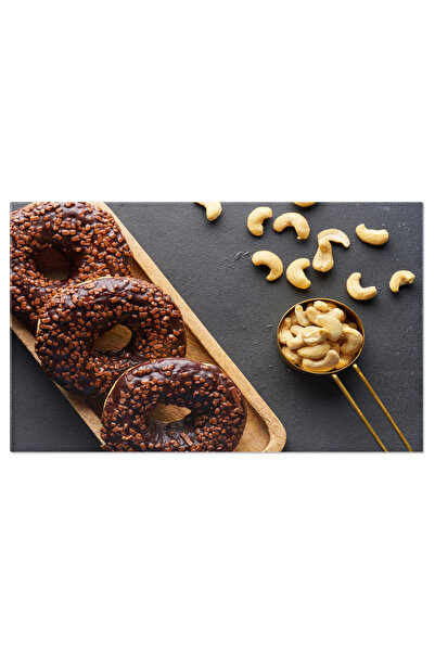 StoryGift Romania Tablou Canvas Delicii Indulcite Gogosi Cu Ciocolata Si Nuci Zdrobite Un Deliciu Matinal Plin D