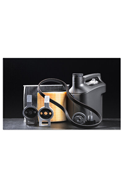 StoryGift Romania Tablou Canvas 120 X 80cm - Piesa De Motor: Vehicle, Mechani...