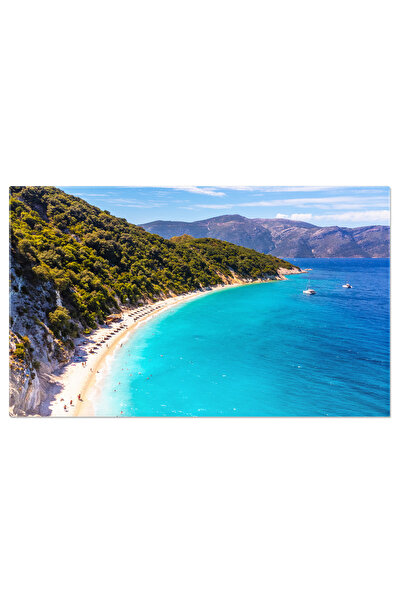 StoryGift Romania Tablou Canvas Portul Orasului Vasiliki De Pe Insula Lefkada...