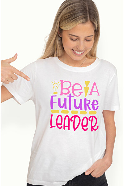 StoryGift Romania Tricou Femei Cu Mesaj Motivational Be A Future Leader, Un N...