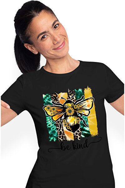 StoryGift Romania Tricou Femei Cu O Albina Cu Mesajul "be Kind", Ilustratie, ...