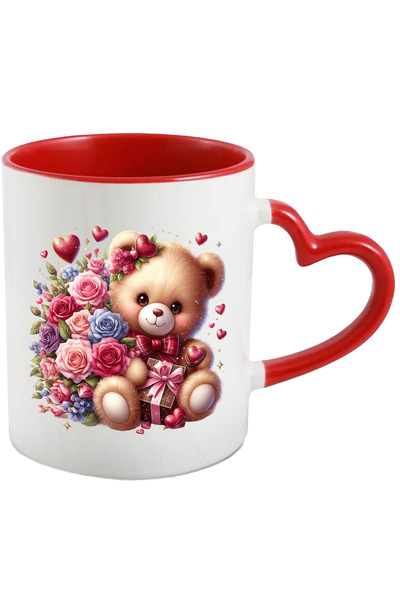 StoryGift Romania Cana Cu Un Ursulet Fericit Si Imbujorat | De Plus | Ilustra...