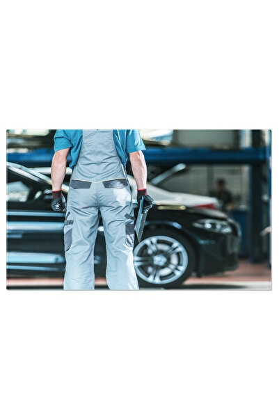 StoryGift Romania Tablou Canvas Muncitorul Auto Si Munca Sa Supravegherea Int...