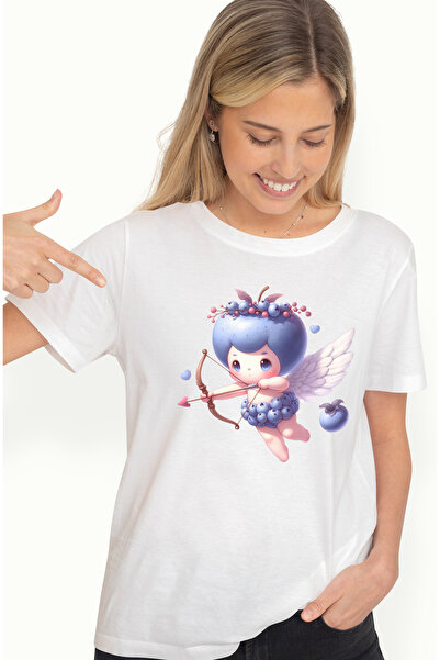 StoryGift Romania Tricou Femei Cu Un Bebelus Cupidon Care Trage Cu Arcul, Sag...