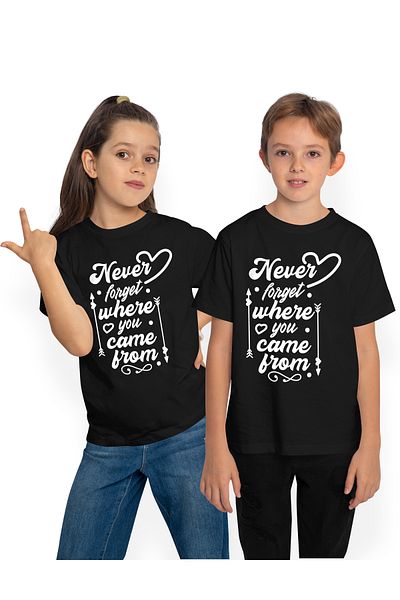 StoryGift Romania Tricou Copii Cu Un Mesaj Motivational "never Forget Where You Came From" - Nu Uita Nicioda